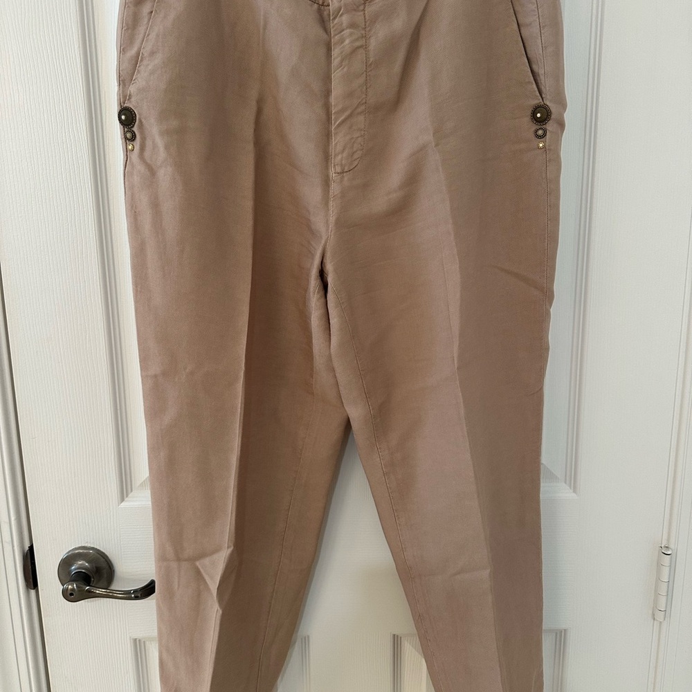 Mason’s Linda Summer Cropped Linen Pant